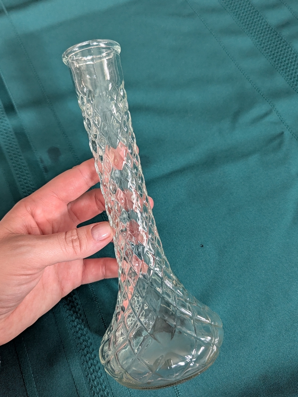 Hoosier Quilted Diamond Bud Vase